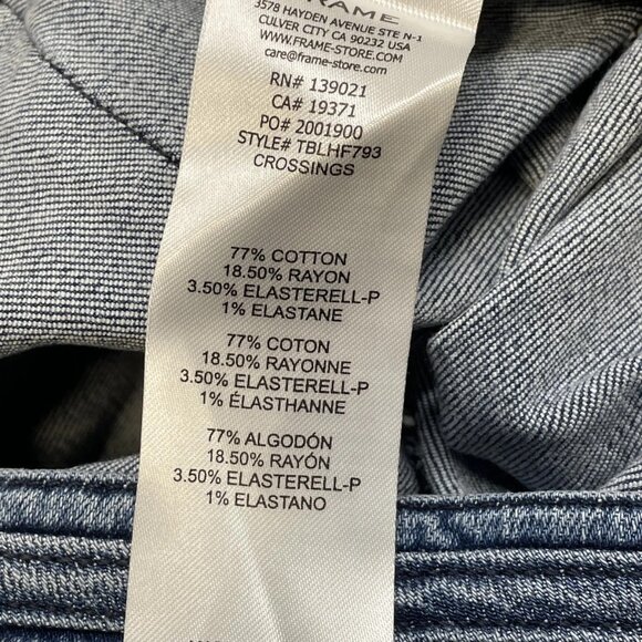 NEW FRAME Le High Rise Flare Jeans • Size 31 • Blue - Picture 3 of 6